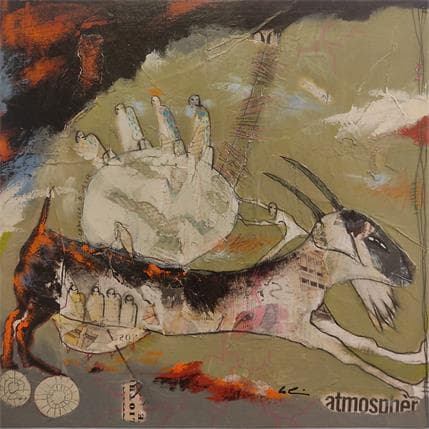 Peinture Changer d'air 217 par Colin Sylvie | Tableau Art Singulier Acrylique Animaux
