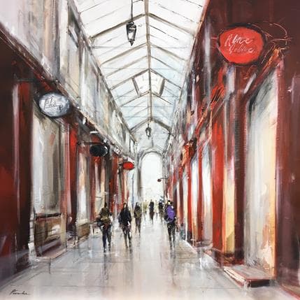 Peinture Sans Titre ( Passage de l'Argue, Lyon) par Poumelin Richard | Tableau Figuratif Huile Urbain