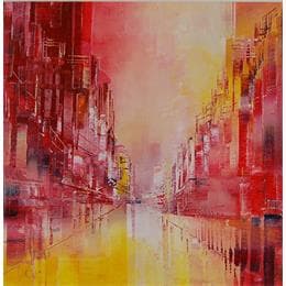Pintura Ebloui por Levesque Emmanuelle | Pintura Abstract Oil Urban
