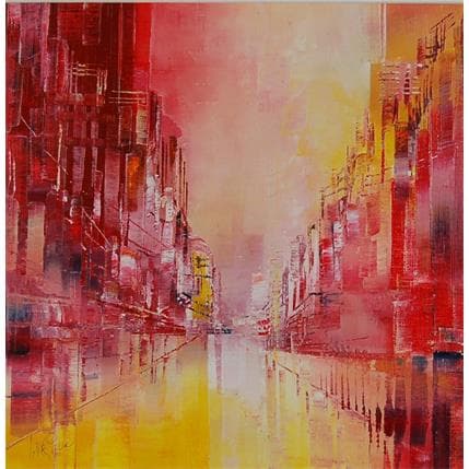 Peinture Ebloui par Levesque Emmanuelle | Tableau Abstrait Huile Urbain