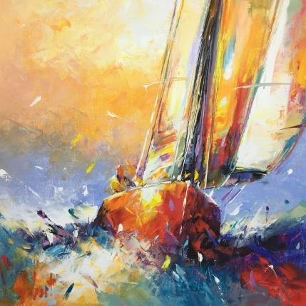 Peinture Solitaire par Hébert Franck | Tableau Figuratif Huile Marine