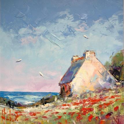 Peinture Coquelicots par Hébert Franck | Tableau  Huile