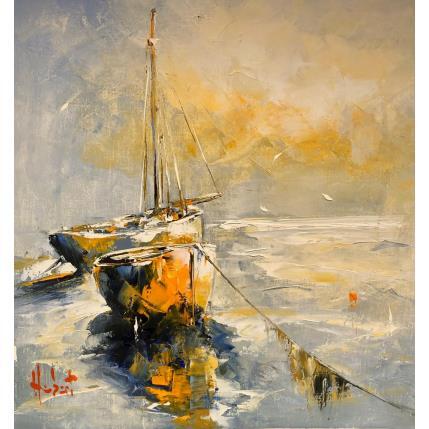 Peinture Le calme par Hébert Franck | Tableau Figuratif Huile