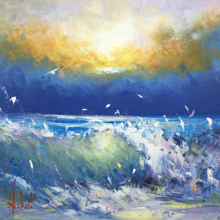 Peinture Du rivage par Hébert Franck | Tableau Figuratif Huile Paysages