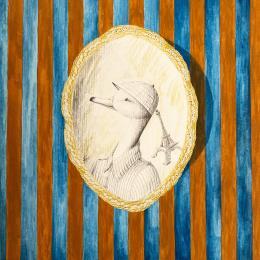 Painting Canard a la parisienne by Nai | Painting Surrealism Acrylic Animals