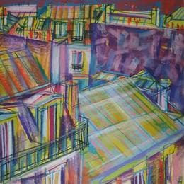 Pintura Voltige voltigeurs voltigeuses por Anicet Olivier | Pintura Figurative Acrylic Urban