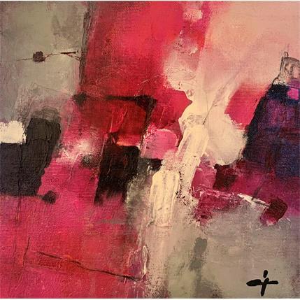 Peinture Pink moon par Teoli Chevieux Carine | Tableau  Acrylique