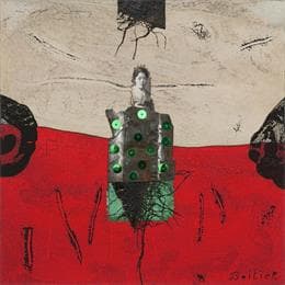 Pintura 19-108 por Boitier Thierry | Pintura Abstract Acrylic Portrait