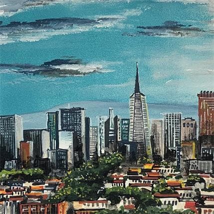 Gemälde Transamerica pyramid San Francisco von Touras Sophie-Kim  | Gemälde Figurativ Urban