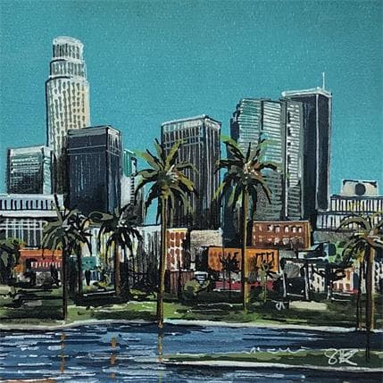 Peinture US bank tower L.A par Touras Sophie-Kim  | Tableau Figuratif Urbain