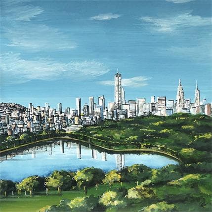 Painting Central Park by Touras Sophie-Kim  | Painting Figurative Urban