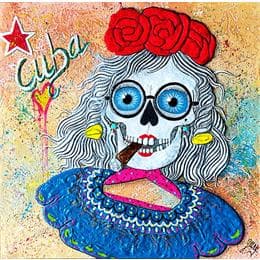 Pintura Feliz Cubano por Geiry | Pintura Pop-art