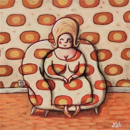 Peinture Camouflée par Catoni Melina | Tableau Art naïf Acrylique scènes de vie