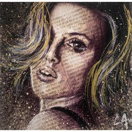 Peinture Scarlett par S4m | Tableau Street Art Acrylique Portraits