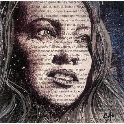 Peinture Laura par S4m | Tableau Street Art Acrylique Portraits