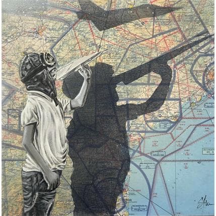 Peinture Destinée par S4m | Tableau Street Art Acrylique Scènes de vie