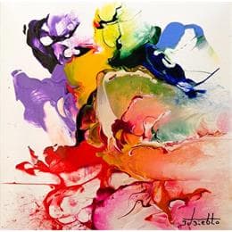 Peinture 19.10.09 par Zdzieblo Thierry | Tableau Abstrait Acrylique Minimaliste