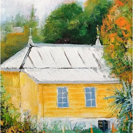 Peinture La maison coloniale par Menant Alain | Tableau Figuratif Acrylique, Huile Paysages