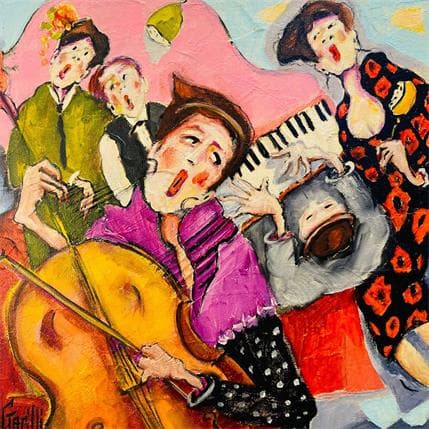 Peinture Miss sings the blues par Garilli Nicole | Tableau