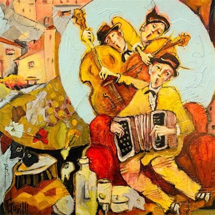 Peinture A very Urban trio par Garilli Nicole | Tableau