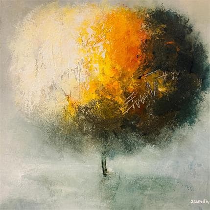 Peinture Poetic garden par Lundh Jonas | Tableau Figuratif Acrylique Marine