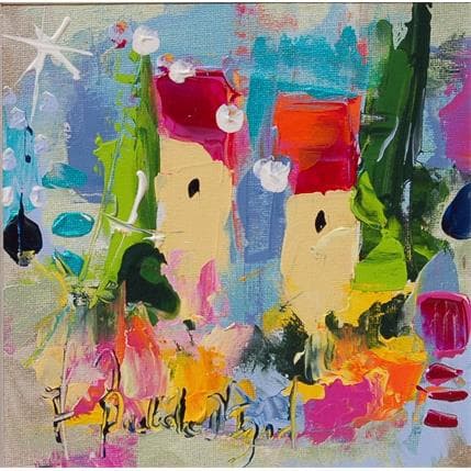 Peinture AU PRINTEMPS par Bastide d´Izard Armelle | Tableau Abstrait Acrylique