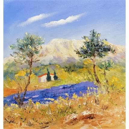Peinture Douceur estivale par Lyn | Tableau Figuratif Huile Paysages