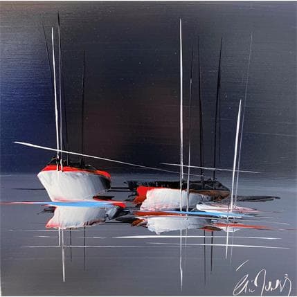 Peinture Voyage moderne par Munsch Eric | Tableau Abstrait Bois, Huile Marine