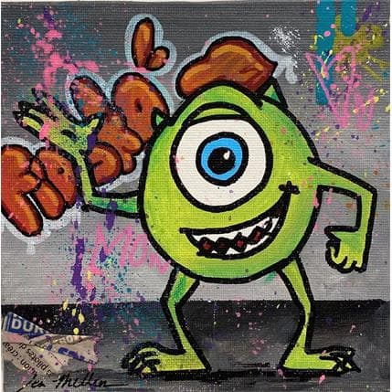 Peinture Monster Inc par Miller Jen  | Tableau Street Art icones Pop