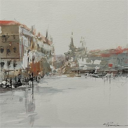 Peinture Grand Canal par Poumelin Richard | Tableau Figuratif Acrylique, Huile Paysages, scènes de vie, Urbain