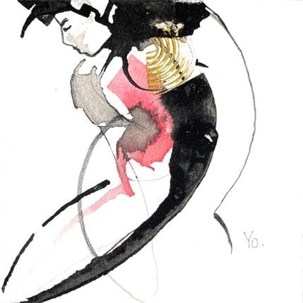 Peinture Qui que tu sois par YO | Tableau Figuratif Aquarelle Nu