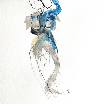 Peinture Te donner envie encore par YO | Tableau  Encre Portraits