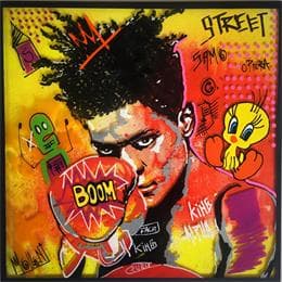 Pintura Basquiat Forever por Molla Nathalie  | Pintura  Pop icons