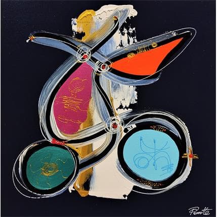 Painting Zonix by Perrotte | Painting Abstract Acrylic Minimalist