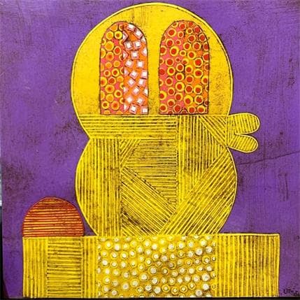 Peinture Perfil 8 par Ortiz Gustavo | Tableau Art Singulier Carton, Collage Portraits