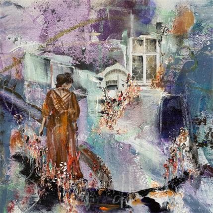 Painting Dream come true by Bergeron Marie-Josée | Painting Figurative Acrylic, Gluing, Oil Life style