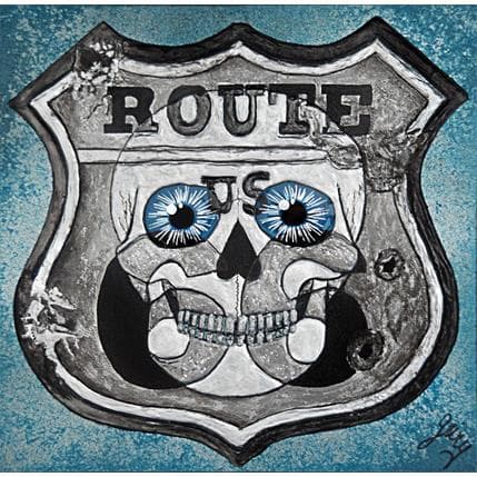 Peinture Route 66 par Geiry | Tableau Figuratif