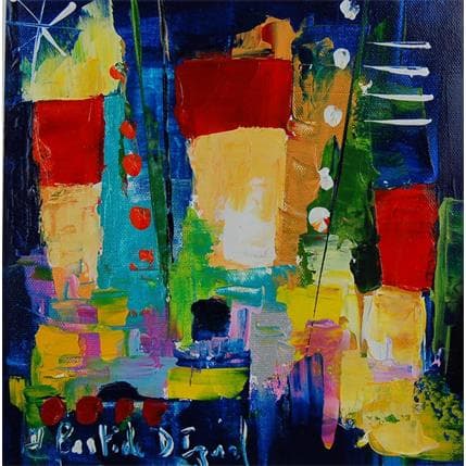 Peinture Un après-midi en vacances par Bastide d´Izard Armelle | Tableau Abstrait Huile Paysages