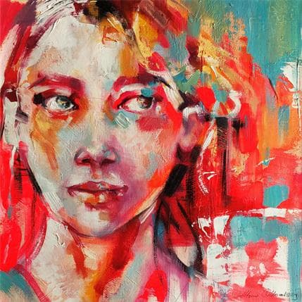 Peinture Ashleigh par Abbondanzia Monica | Tableau Figuratif Acrylique Portraits