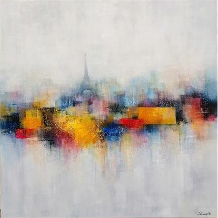 Peinture Summer in Paris par Coupette Steffi | Tableau Abstrait Acrylique Paysages