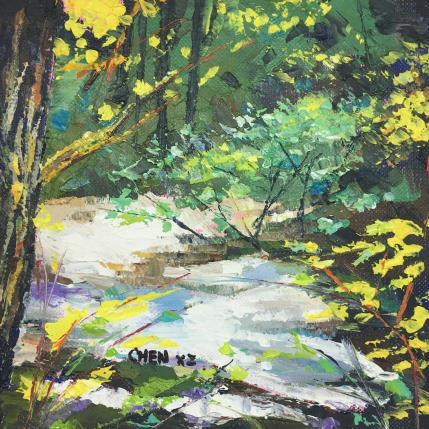 Painting Rivière by Chen Xi | Painting Figurative Oil Landscapes