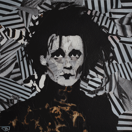 Peinture Edward par G.C.Popartist | Tableau Pop-art Acrylique, Graffiti Icones Pop
