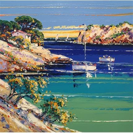 Painting Allons-y by Corbière Liisa | Painting Figurative Oil Marine