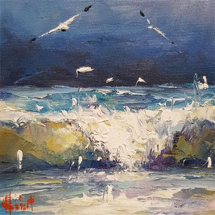 Peinture Vague par Hébert Franck | Tableau  Huile