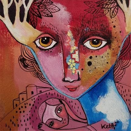 Peinture La première étape de son déploiement par Ketfa Laure | Tableau  Acrylique