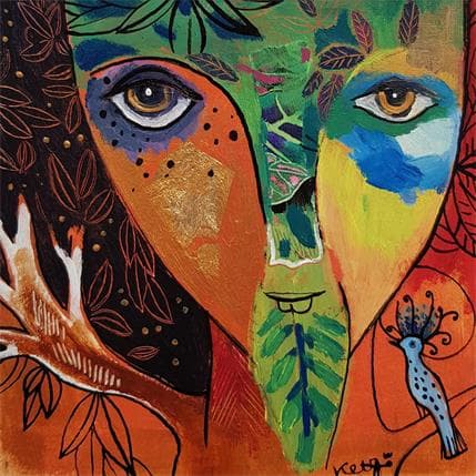 Peinture Trouver le bonheur à sa source par Ketfa Laure | Tableau  Acrylique