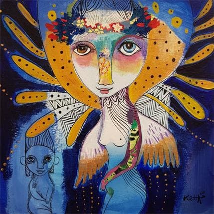 Peinture Une complicité joyeuse par Ketfa Laure | Tableau  Acrylique