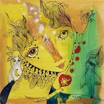 Peinture Mon visage de vérité par Ketfa Laure | Tableau  Acrylique