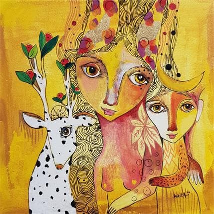 Peinture La source en nous, m'aime par Ketfa Laure | Tableau  Acrylique