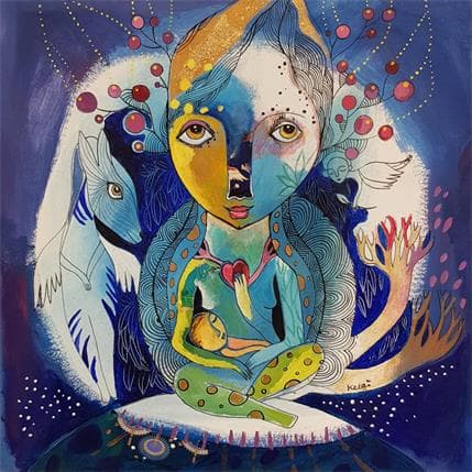 Peinture L'instant présent par Ketfa Laure | Tableau  Acrylique